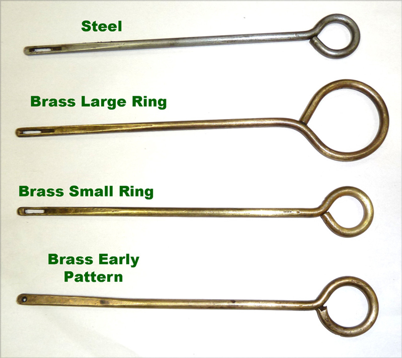Webley Pistol Cleaning Rod - Brass Small Ring size - no markings