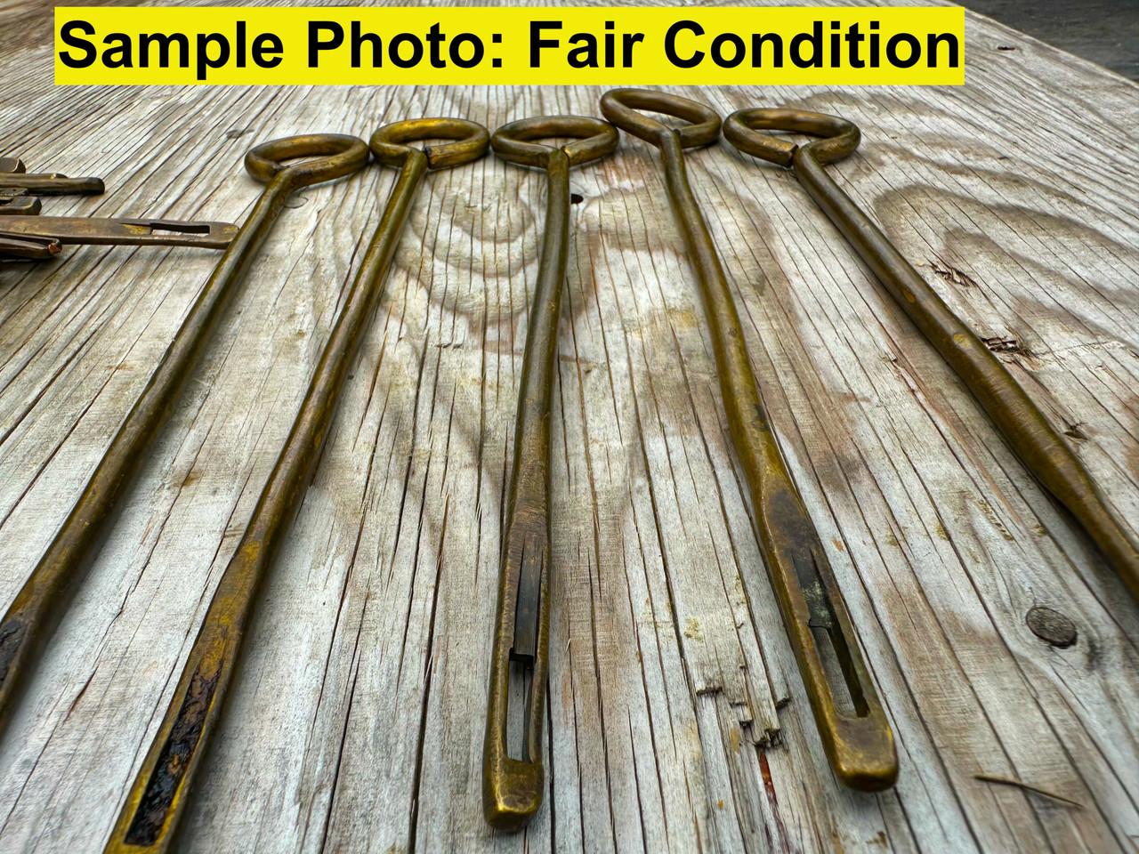 Webley Pistol Cleaning Rod - Brass Small Ring size - no markings - Fair Condition