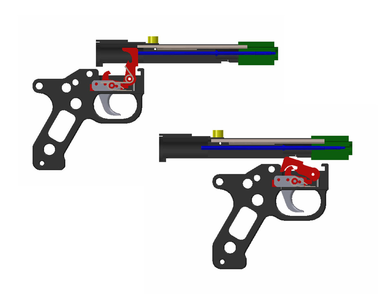 MG42 Semi Trigger Pack (machined) Kit with Trigger Parts