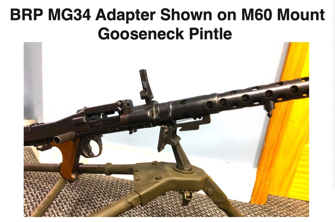 MG34 Mount Adapter for MG3 Tripod and M60 Pintle - BRP CORP