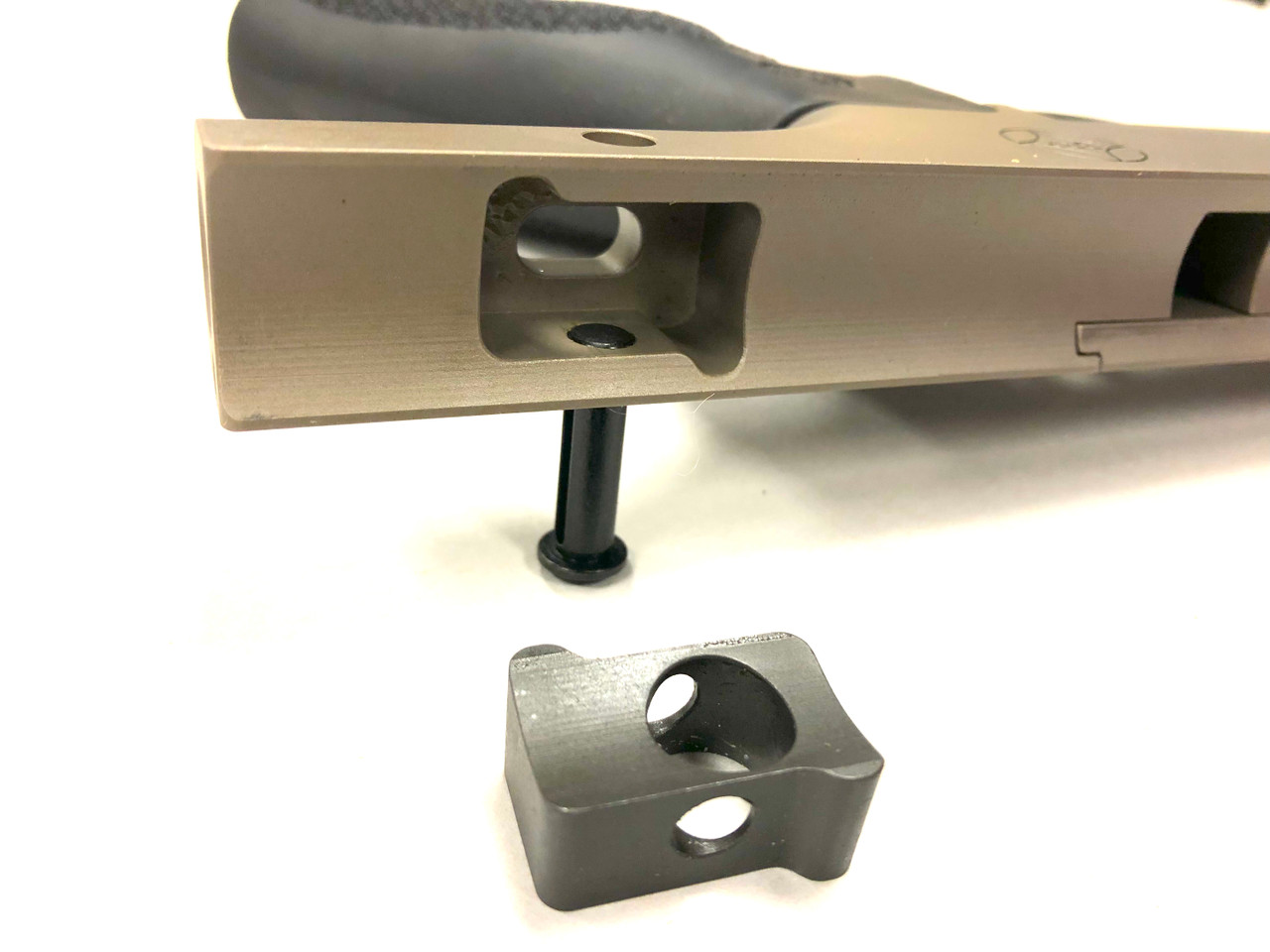 Rear Takedown Pin Support Block for Lowers with AR Push Pin