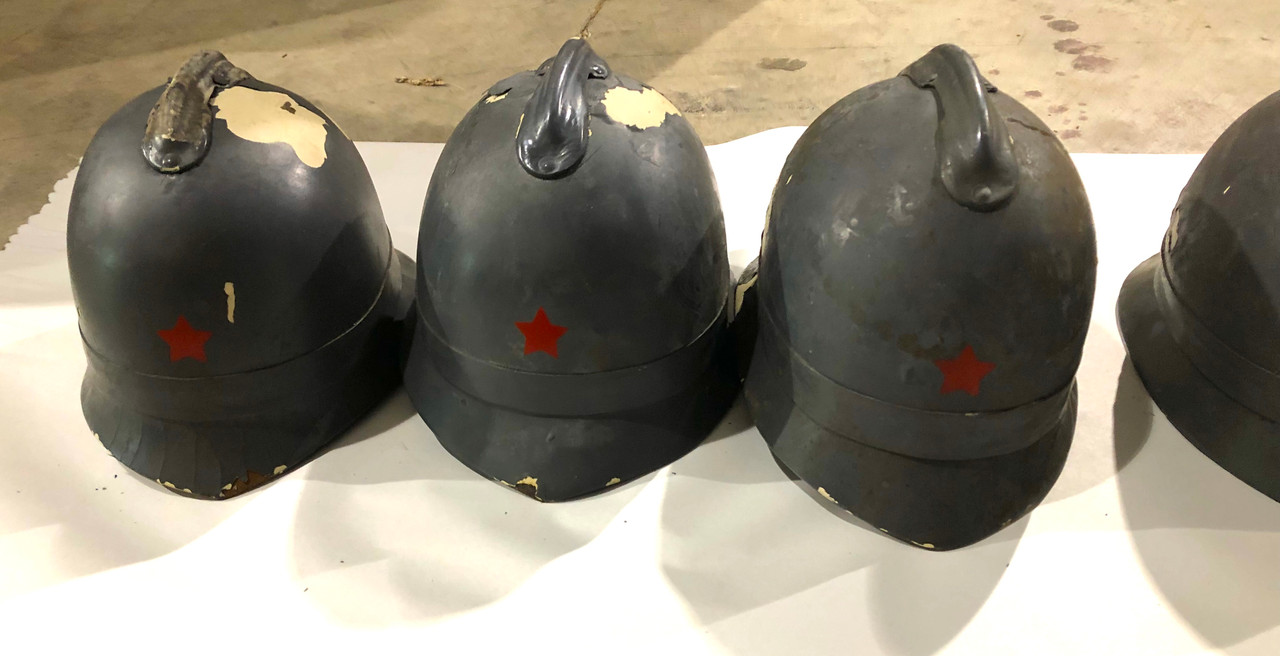 Lot 6: 6 x Original Antifa Commie Riot Helmets - Yugoslav