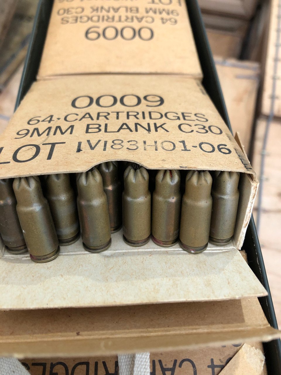 9mm (Blank Ammo) IVI Canadian Military - Box of 64rds 9mm (Blank Ammo) IVI Canadian Military - Box of 64rds