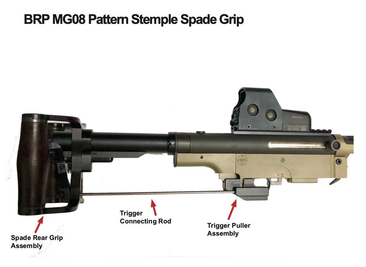BRP MG08 Pattern Stemple STG Spade Grip Kit for STG U9SF, U45
