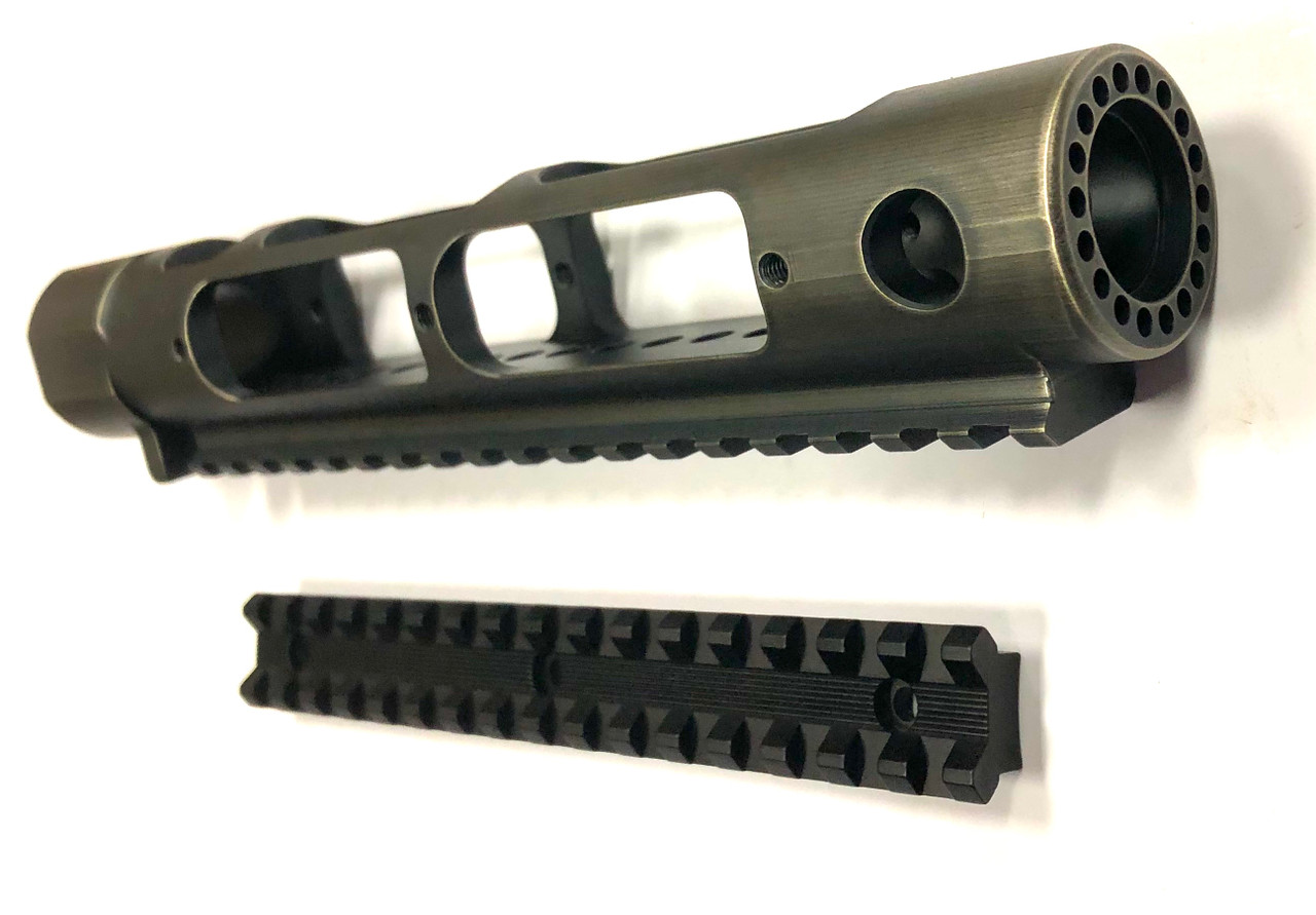 STG Universal Barrel Shroud with Extra Rail (NiB Battleworn® Plated)