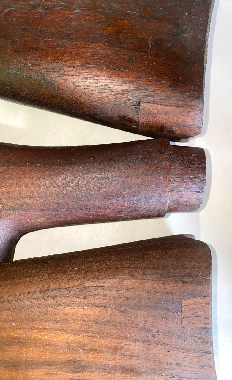 35: Buttstock, British, Walnut (Normal) Repair Marks