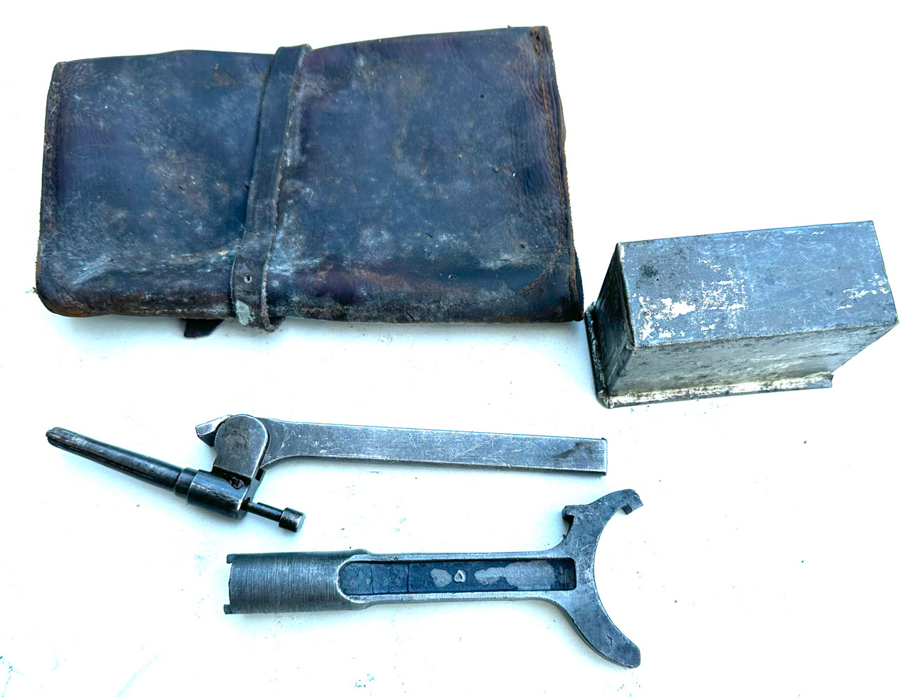 Lot 230719-04: Vickers Tools and Tin Lot