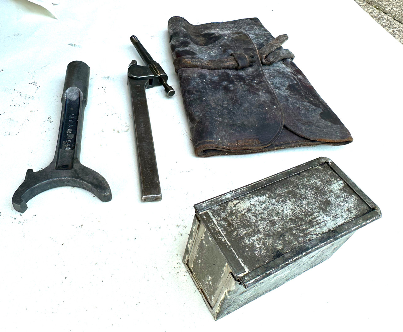 Lot 230719-04: Vickers Tools and Tin Lot