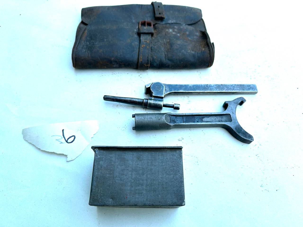 Lot 230719-06: Vickers Tools and Tin Lot