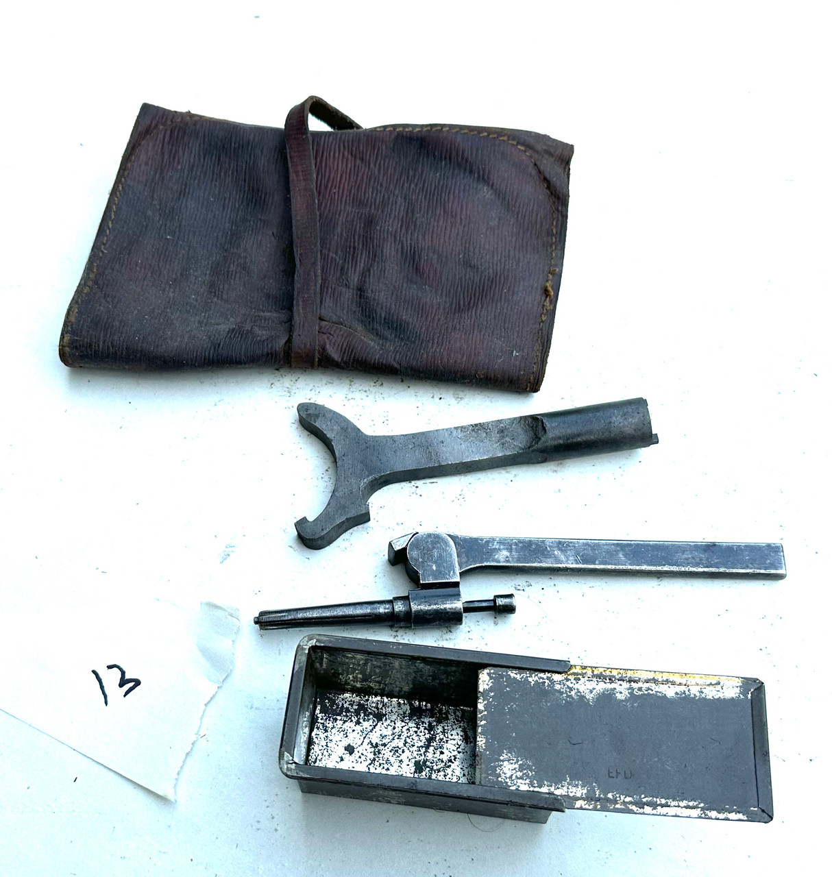Lot 230719-13: Vickers Tools and Tin Lot