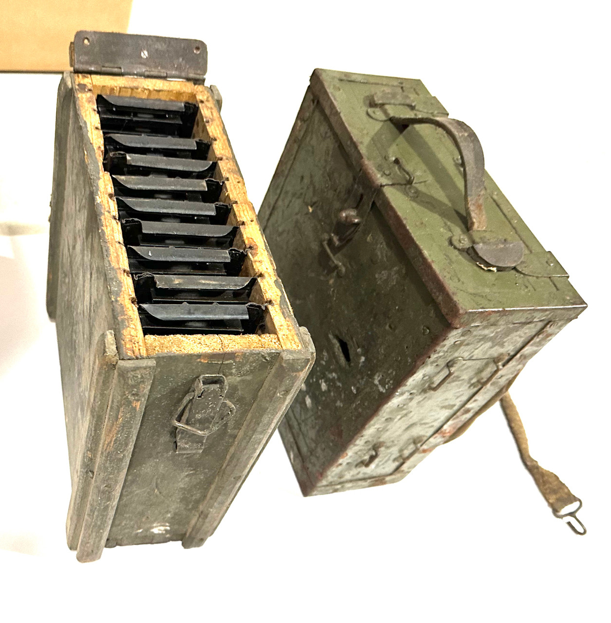 Italian WWII Breda M37 Feed Strip in boxes
