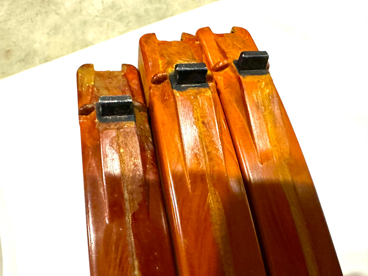 Lot DG4: 3 x RUSSIAN MOLOT AK74 5.45x39 45RD BAKELITE MAGAZINE 