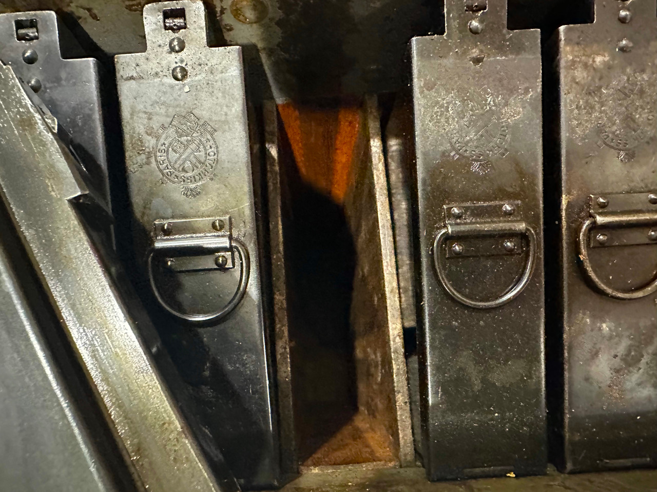 Lot: 13.2mm Hotchkiss M1929 Machine Gun Magazines with Case (SHIPS