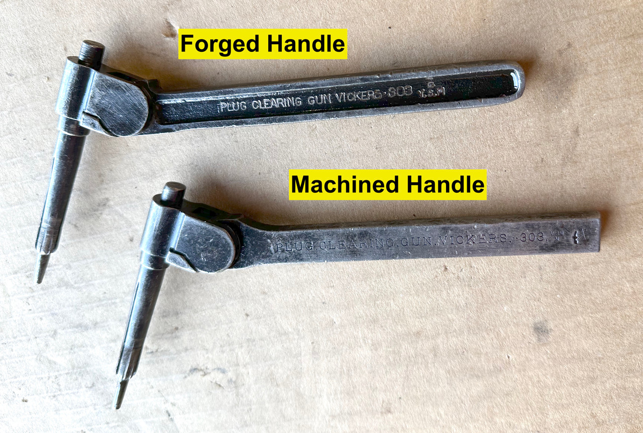 Worn Finish Vickers, Lewis, & BREN Clearing Plug (first Pattern) Machined Handle