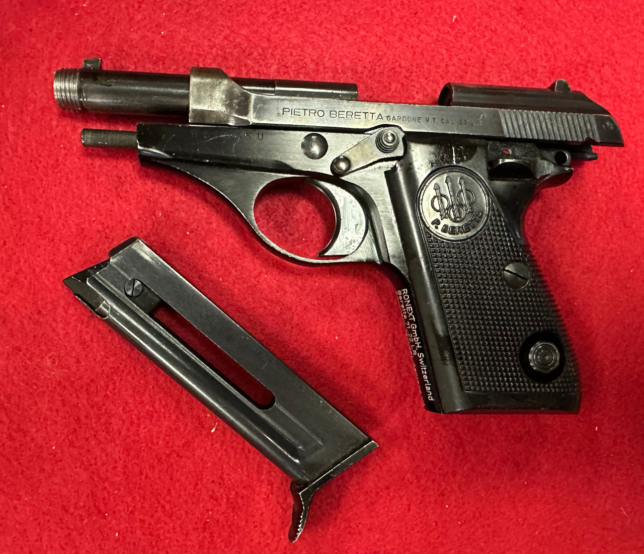 Lot 565U: Beretta 71 .22LR Mossad Threaded Barrel - Good Condition - FFL Required
