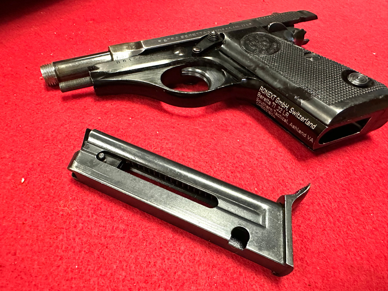 Lot 565U: Beretta 71 .22LR Mossad Threaded Barrel - Good Condition - FFL Required
