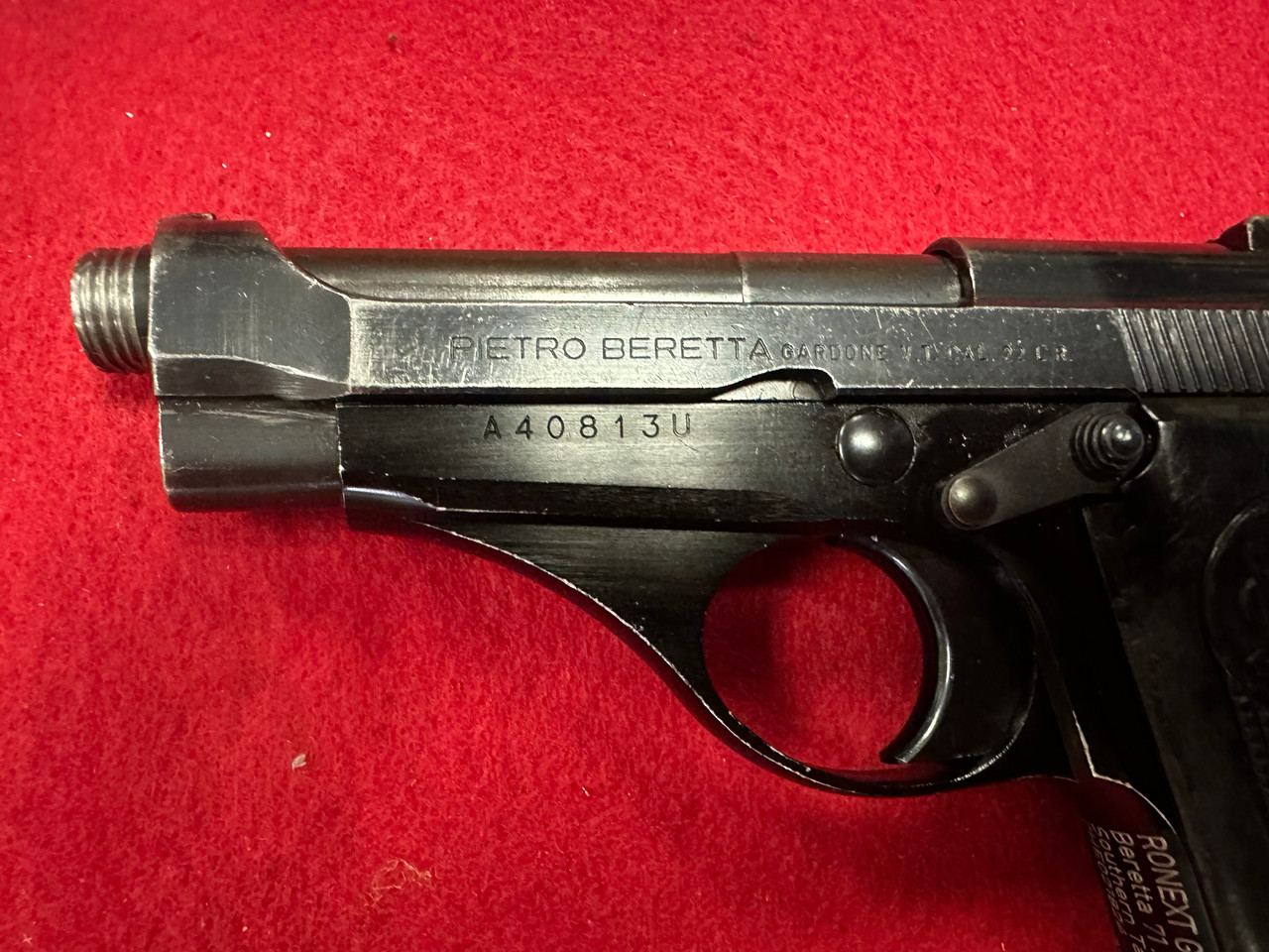 Lot 813U: Beretta 71 .22LR Mossad Threaded Barrel - Good Condition - FFL Required
