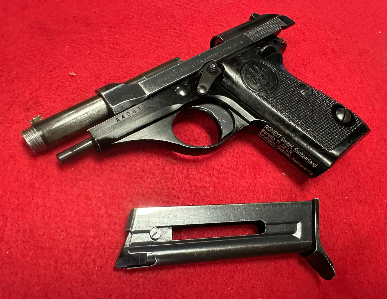 Lot 813U: Beretta 71 .22LR Mossad Threaded Barrel - Good Condition - FFL Required