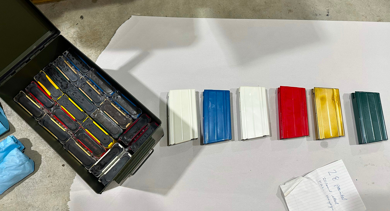 Lot of 28 x FAL Metric Pattern Painted Mags