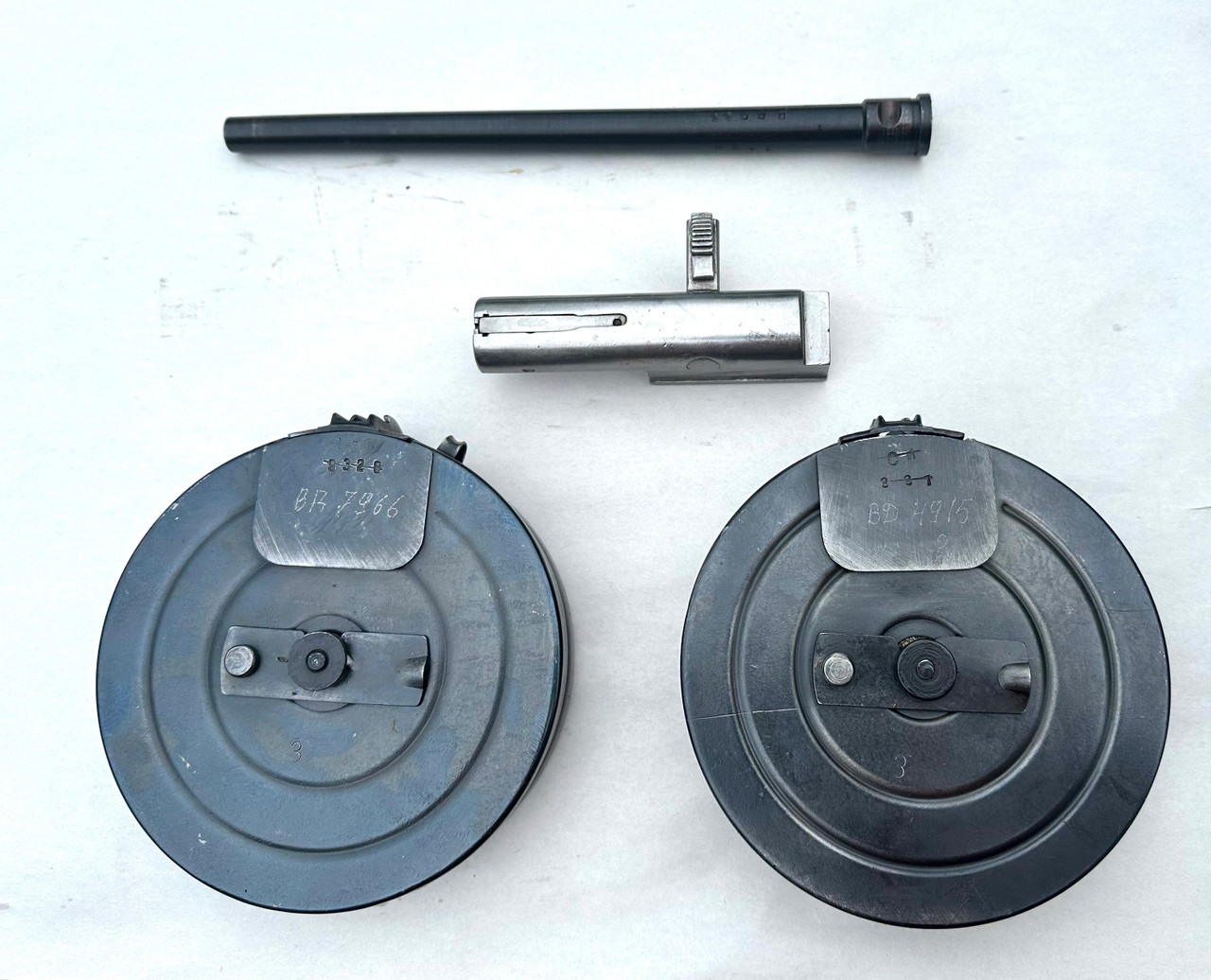 PPSH Lot: 1 x Bolt, 1 x Barrel,  2 x Drums