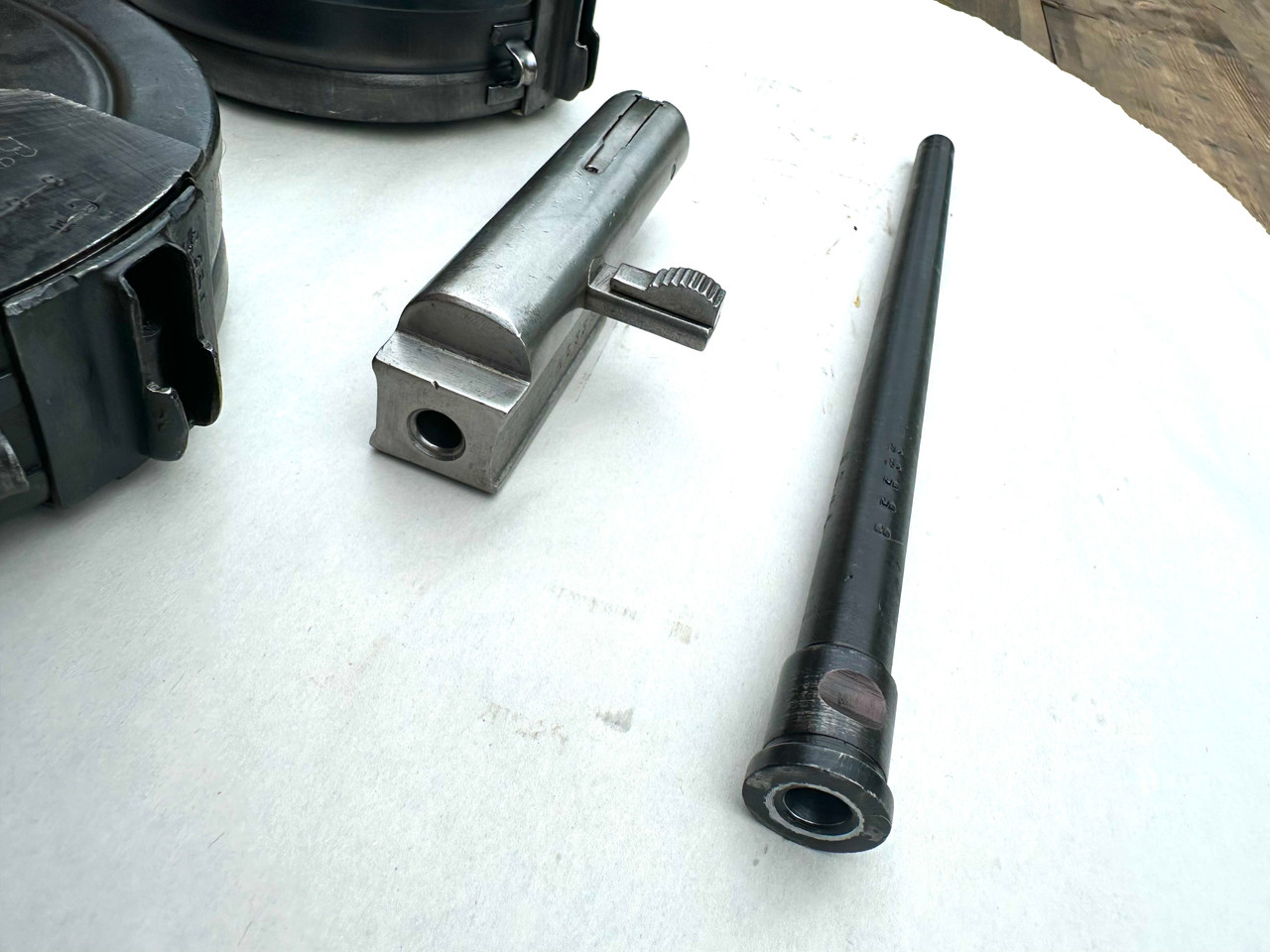 PPSH Lot: 1 x Bolt, 1 x Barrel,  2 x Drums