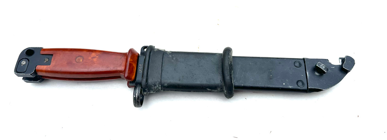 Polish AK Bayonet and Scabbard With Rubber Insulator
