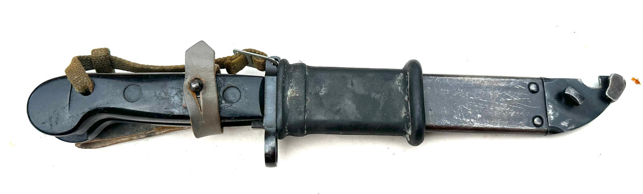 East German AK Bayonet, Frog, Scabbard With Rubber Insulator 