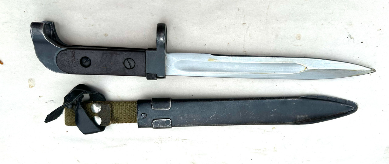 East German AK Bayonet, Frog, Scabbard With Rubber Insulator