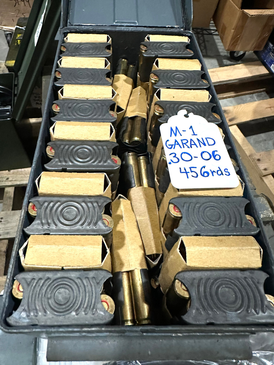 30-06 LAKE CITY M2 BALL AMMO ON GARAND CLIPS – 456 rds - SHIPS FREE in Lower 48