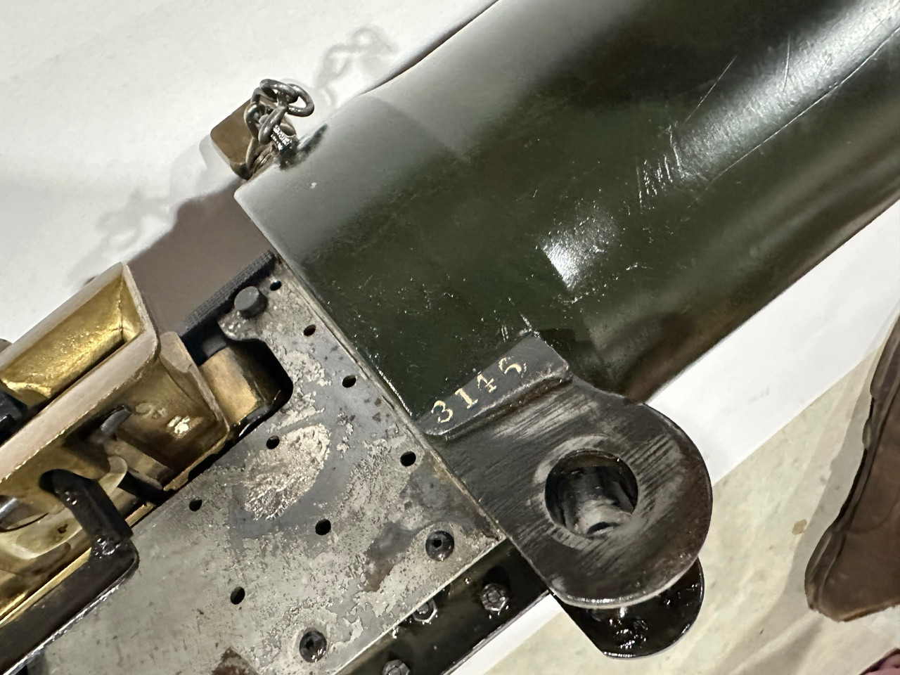 Lot RM-250731-03: Aussie Vickers MMG Parts Kit  and Display (ships free)