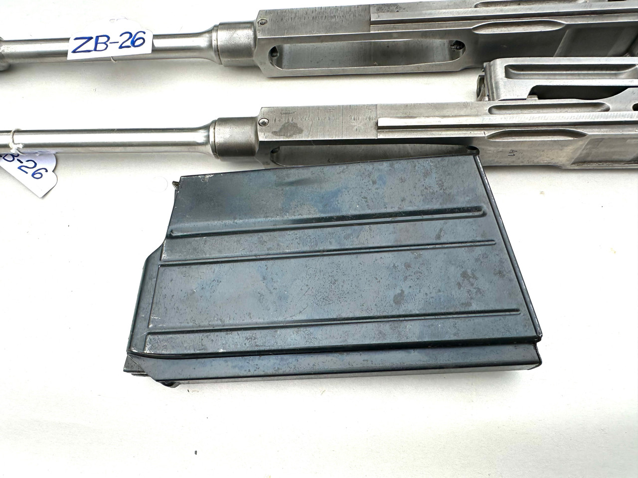 LOT RM-250809-01: Czech ZB26 Parts Lot and Display Machine Gun 