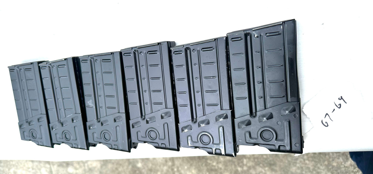 Lot of 6 x German G3 Aluminum Mags dated 1967-1969