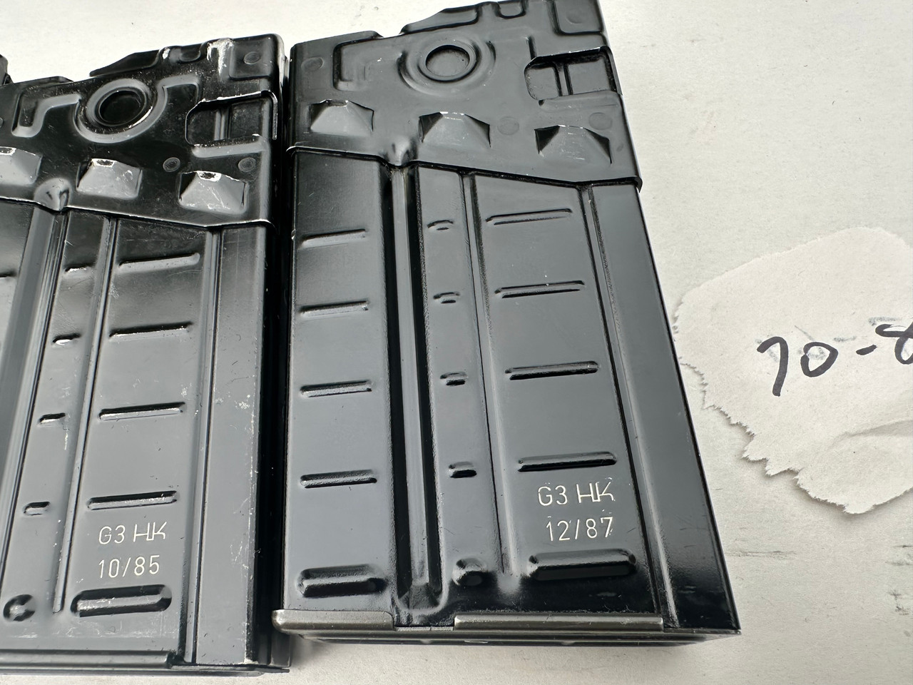 Lot of 6 x German G3 Aluminum Mags dated 1970-1987