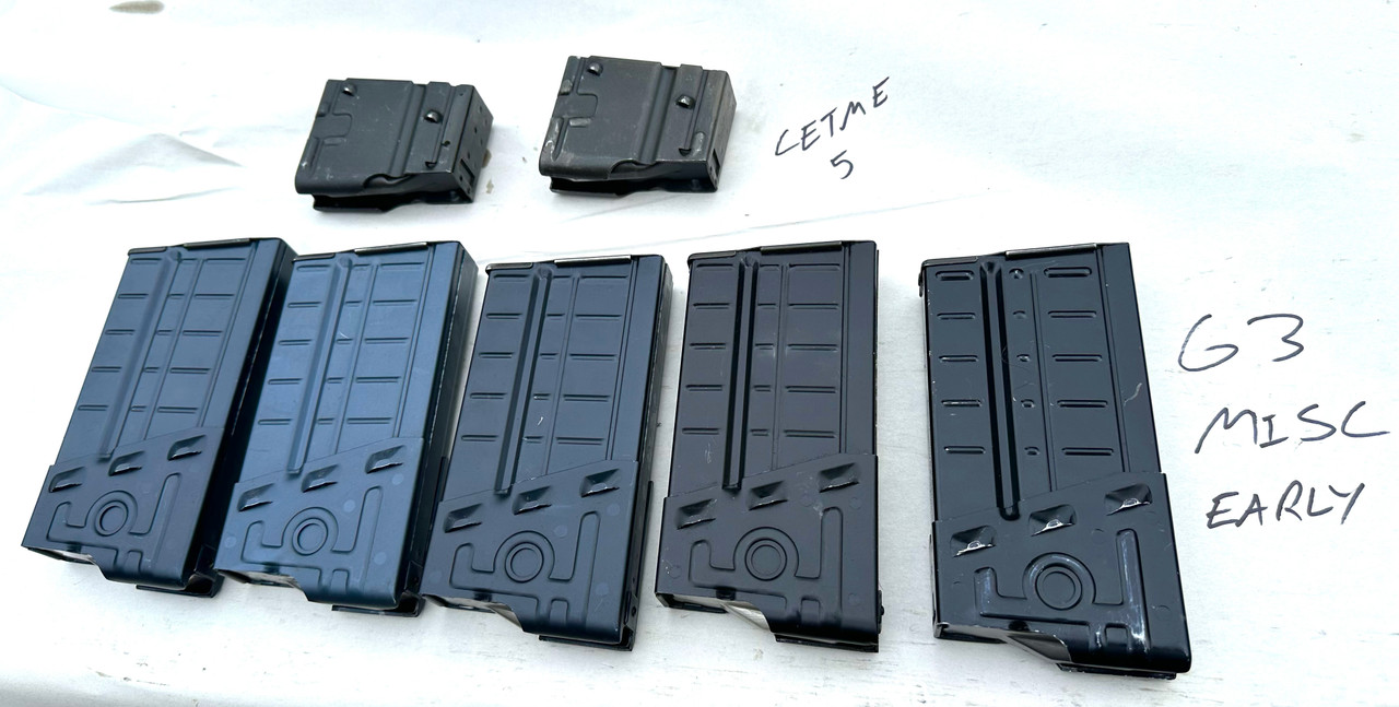 Lot of 5 x German G3 Aluminum 20rd Mags and 2 x 5rd CETME Mags