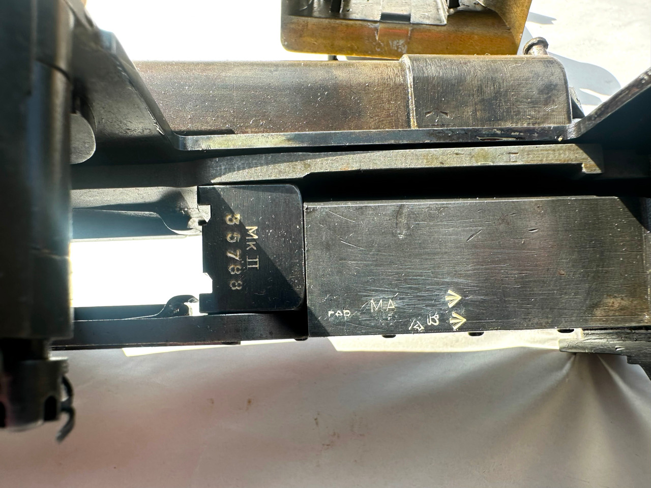 Lot RM-2-6674: Vickers MMG Parts Kit  and Display (ships free) Lot RM-2-6674: Vickers MMG Parts Kit  and Display (ships free)