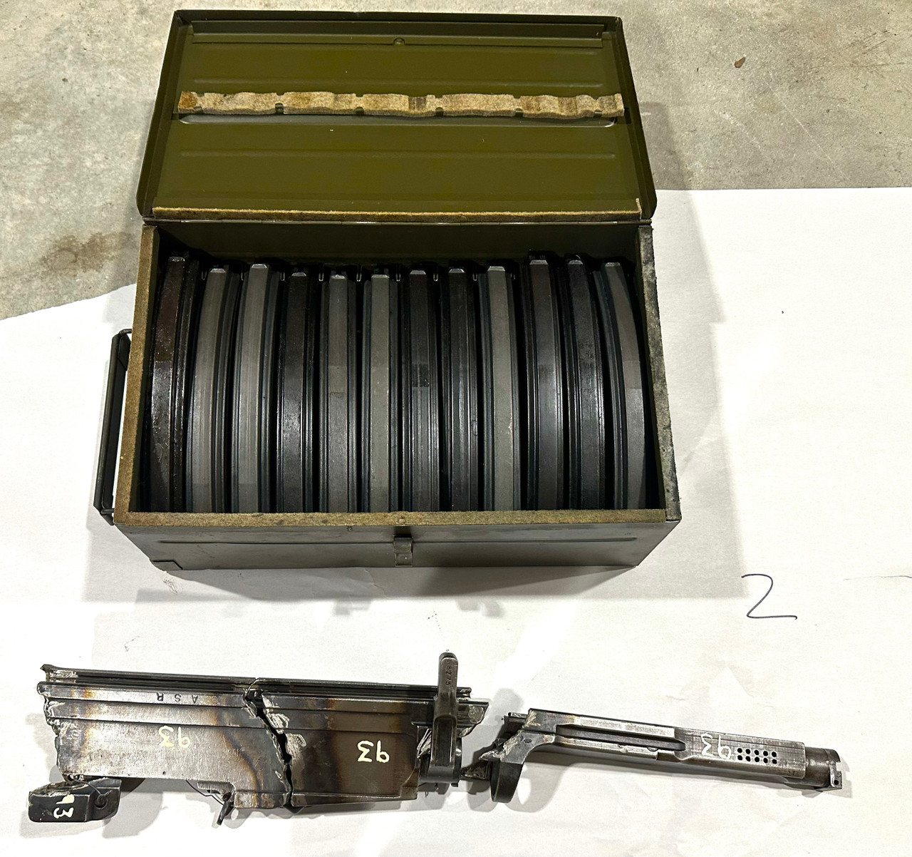 Lot RM-250838-02: BREN Mk2 Cut Receiver Lot with Mag Set