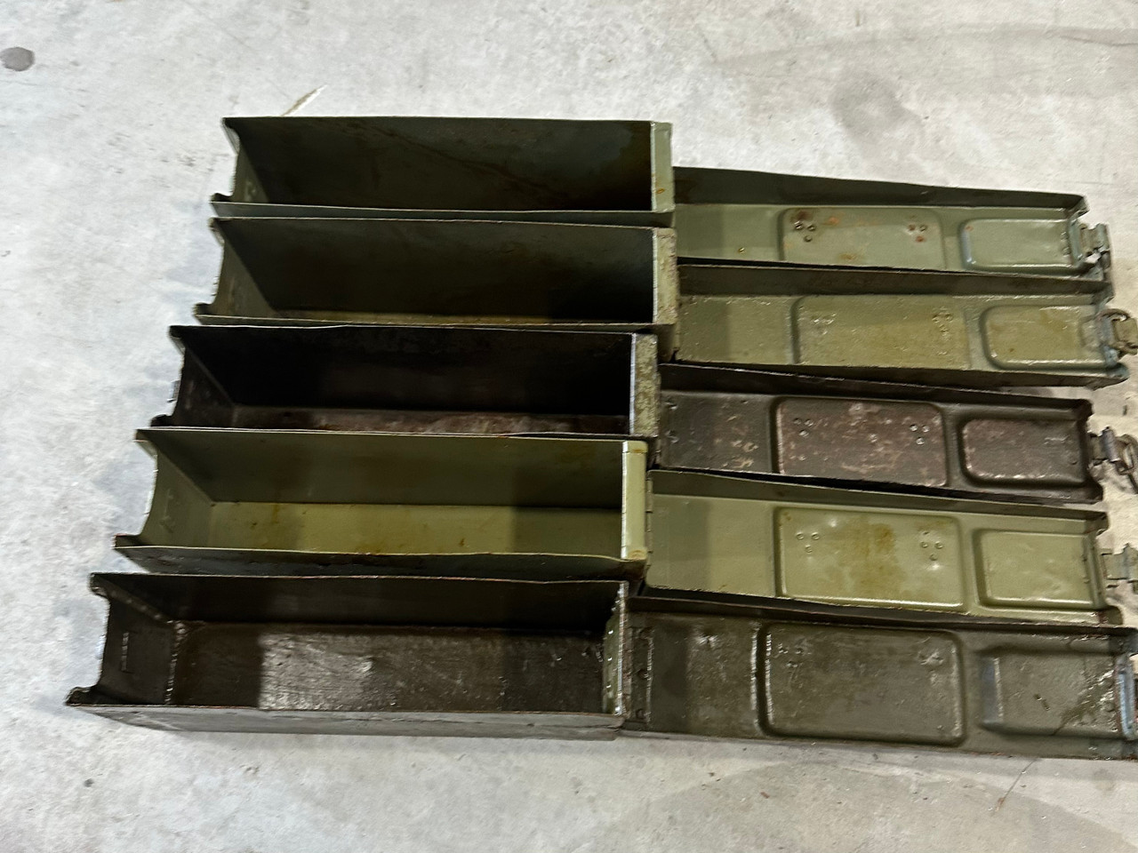 Lot 1: Five Maxim Ammo Cans, Yugo Repainted (FAIR Condition)