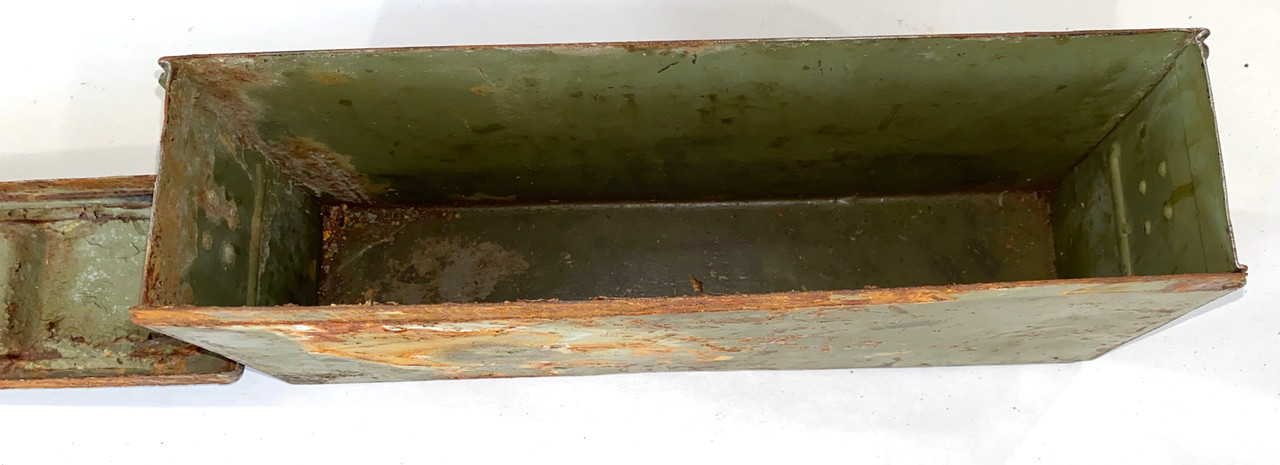 Lot: 2x *RARE* WW2 Marked Ammunition Can - Patronenkasten 41 Flat Top / Late War -Low Grade