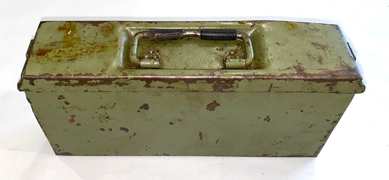 Lot: 2x *RARE* WW2 Marked Ammunition Can - Patronenkasten 41 Flat Top / Late War -Low Grade