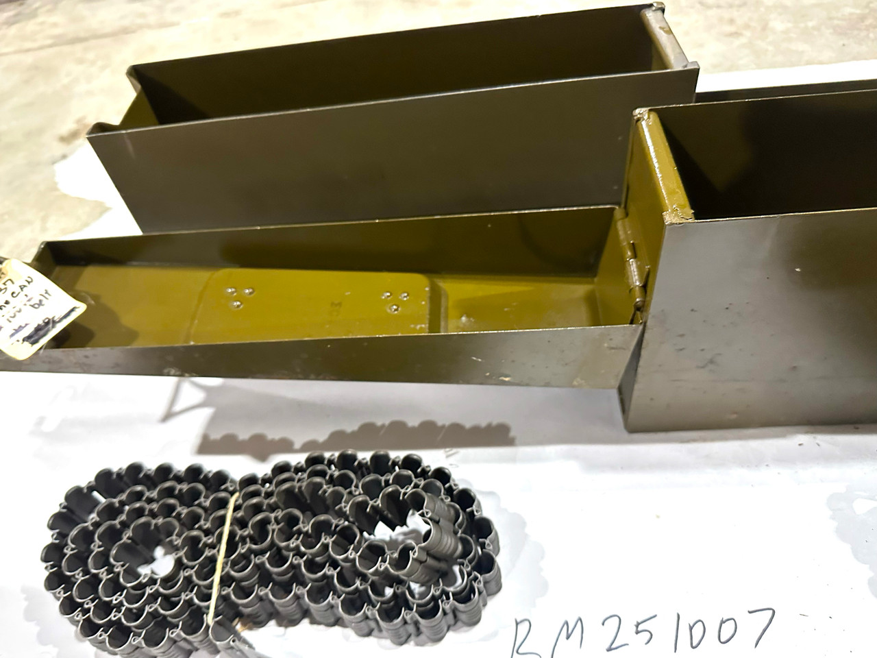 Lot of 2 x VZ37 8mm Ammo Cans with Belts