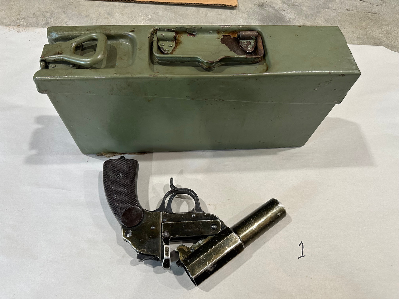 Erma Erfurt LP34 Dated 1937  with German Ammo Can - Lot 251008-01 Erma Erfurt LP34 Dated 1937  with German Ammo Can - Lot 251008-01