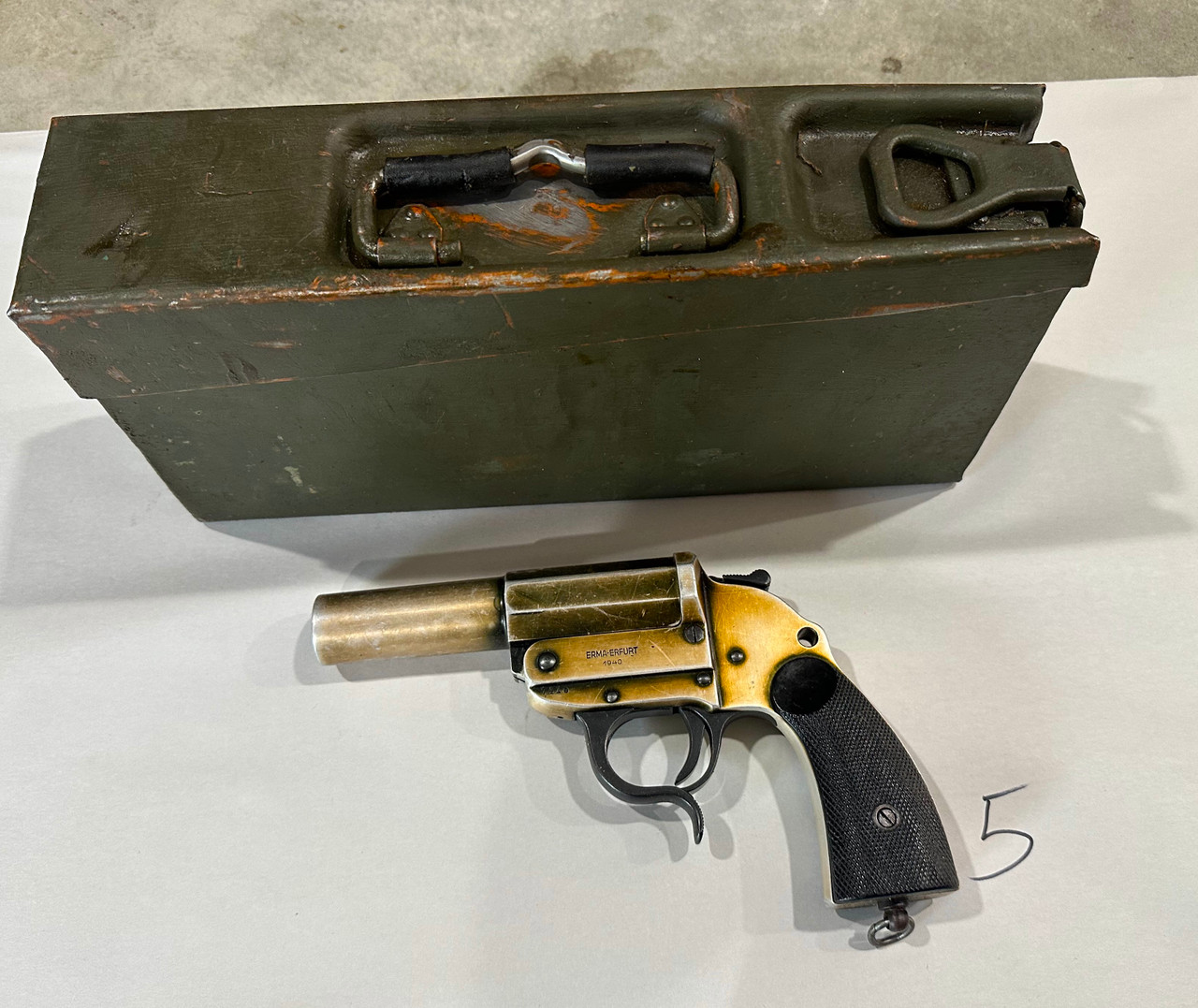 Erma Erfurt LP34 Dated 1940 with 1940 German Ammo Can - Lot 251008