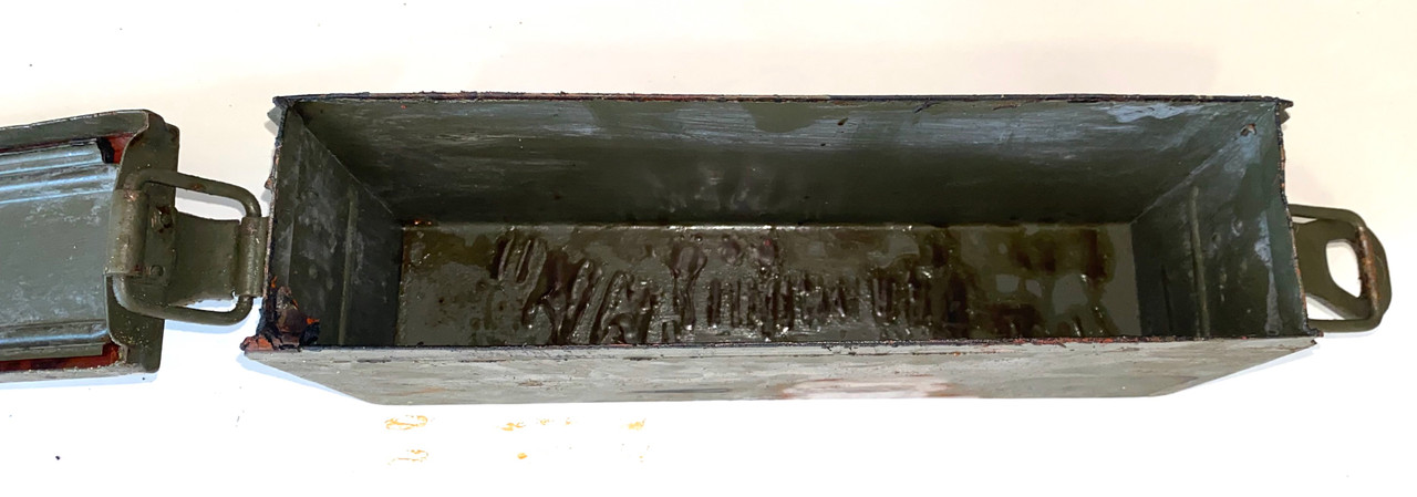 Lot: *RARE* WW2 Marked Ammunition Can - Patronenkasten 41 - Very Good (ORIGINAL PAINT)