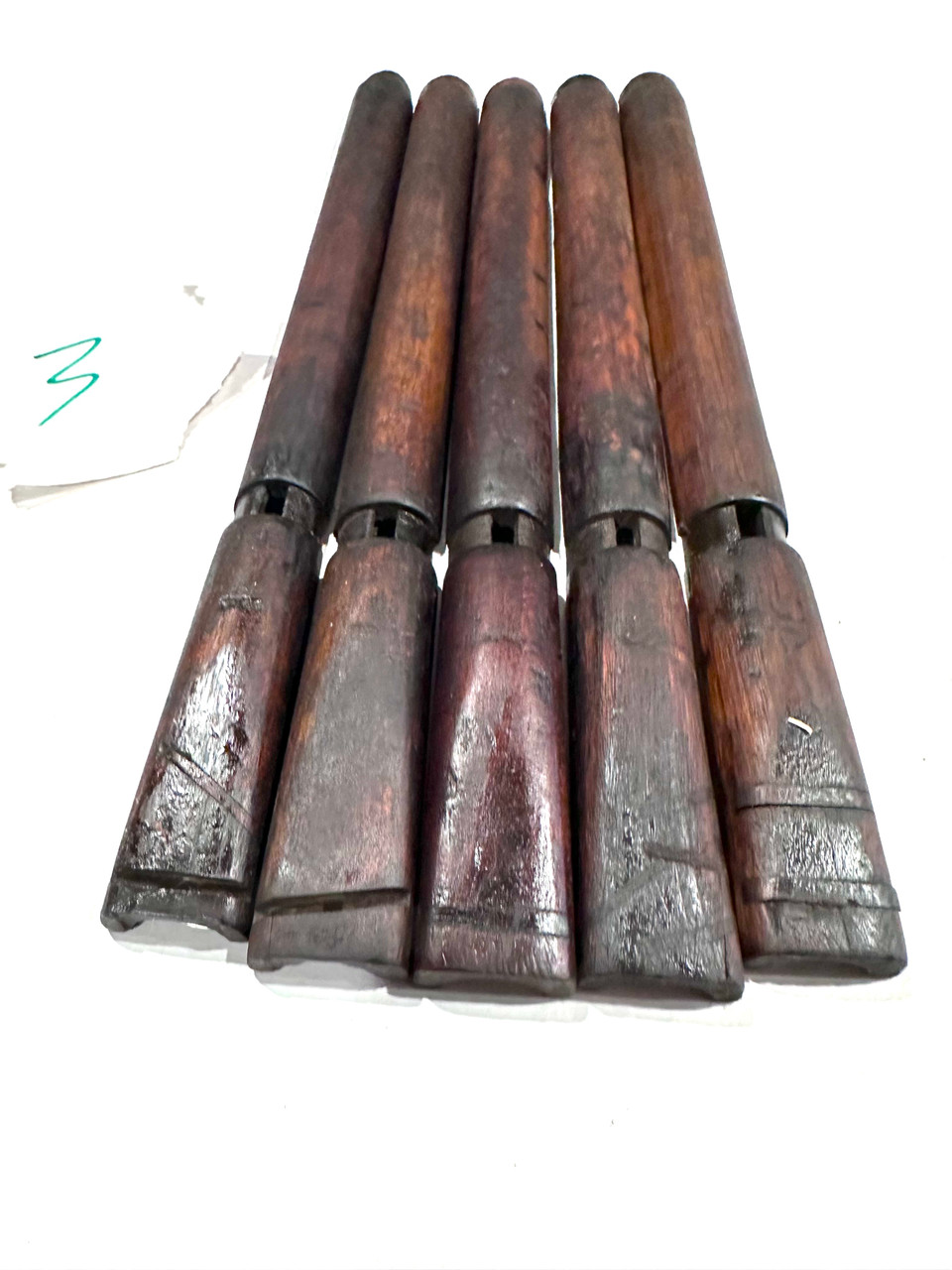 Lot 3:  Lot of 5 Damaged Front Handguard Assembly - no ears 