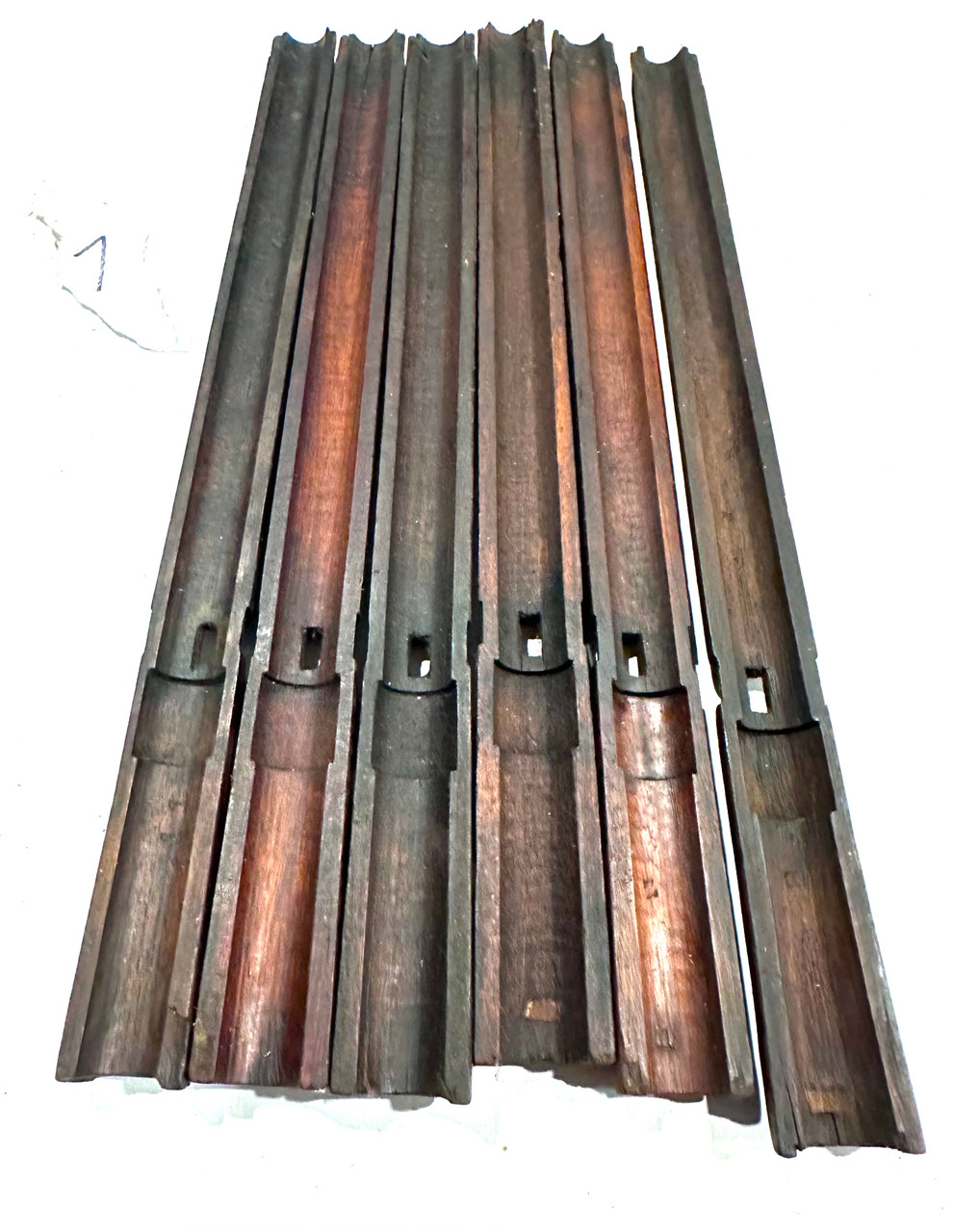 Lot 7:  Lot of 6 Damaged Front Handguard Assembly - no ears 