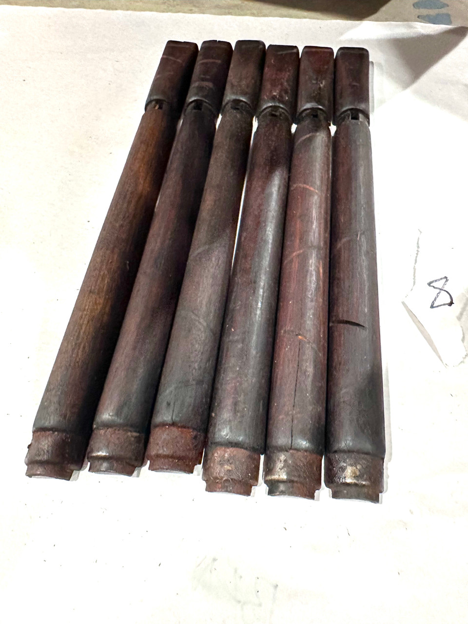 Lot 8: Lot of 6 Damaged Front Handguard Assembly - no ears 