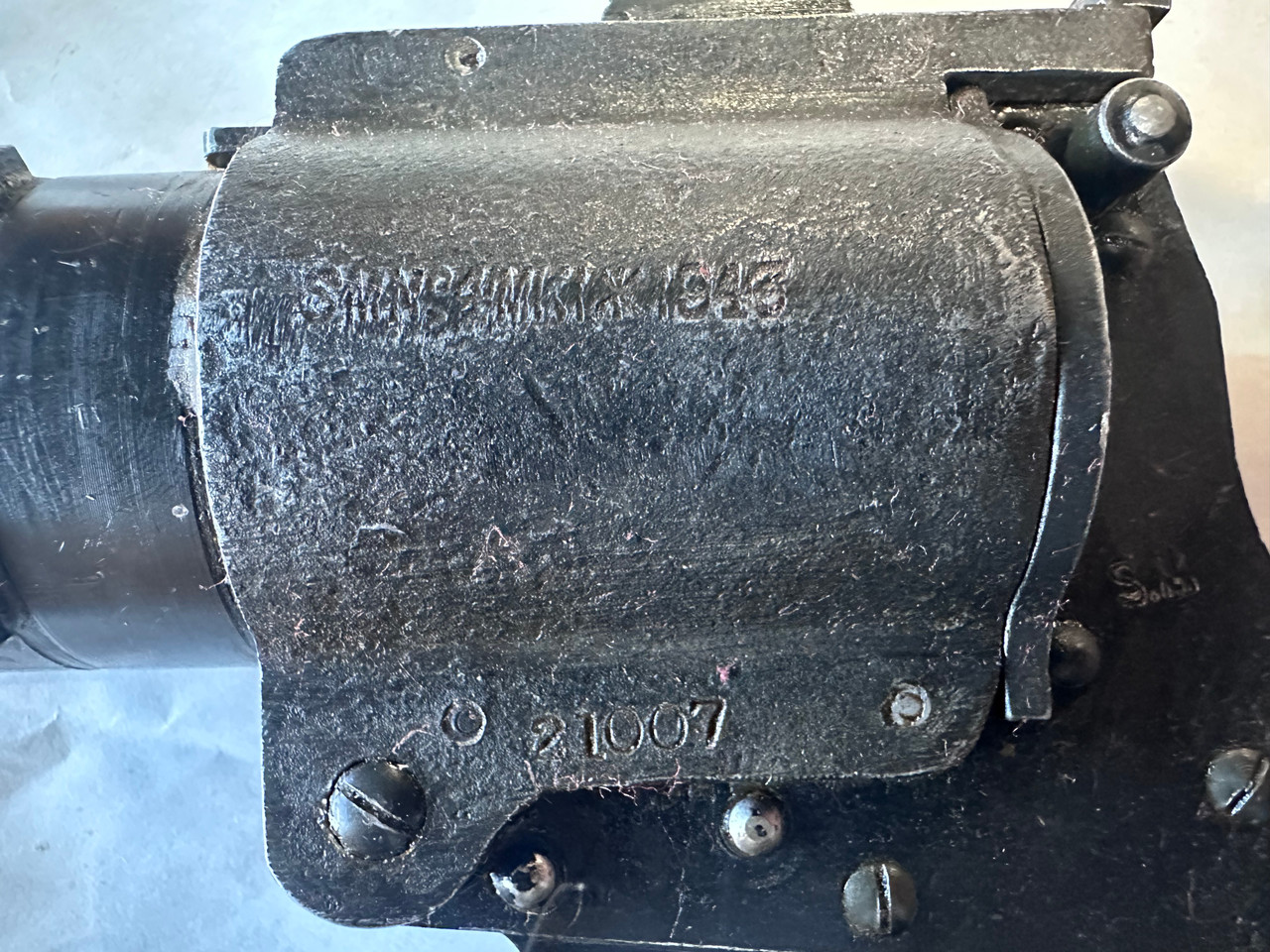 Lot 251219-12: 1943 dated Webley & Scott No. 4 Mk. I* with Original 26.5 Conversion