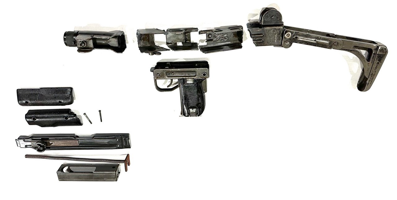 Uzi Folding Stock Parts Kit - NO MAGS - Worn Finish - Ships Free in Lower 48