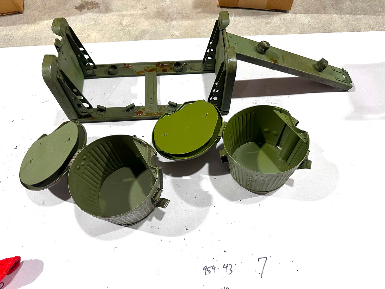 260122-07:  Original MG34/MG42 Basket Drum Set - 1943-44 dated