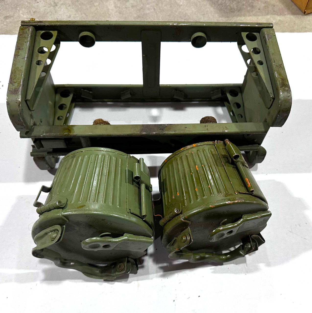 260122-08:  Original MG34/MG42 Basket Drum Set - 1943 dated